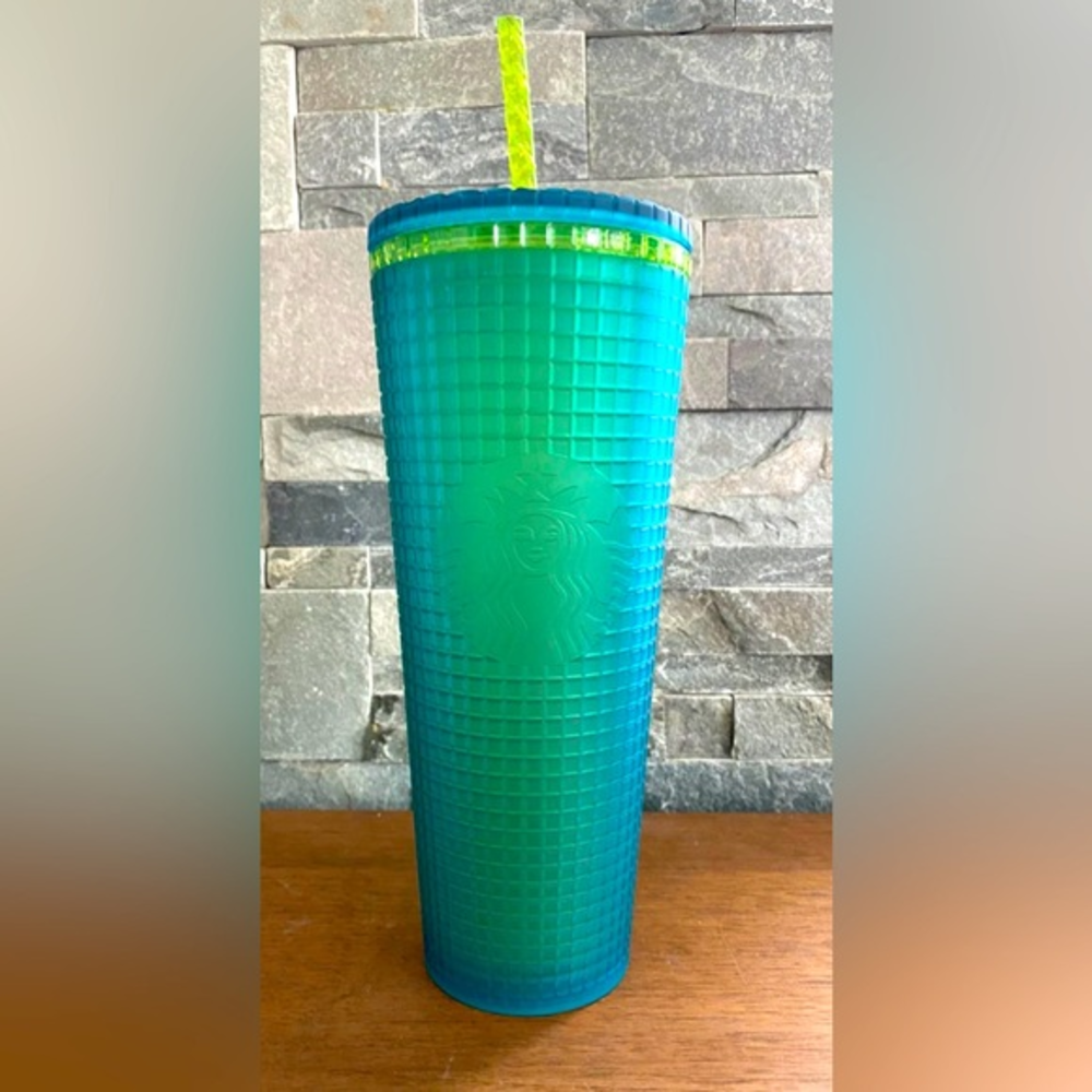 Starbucks venti tumbler‎ grid green mountain dew cup
